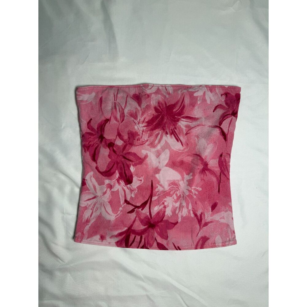 Hollister Pink Floral Tube Top